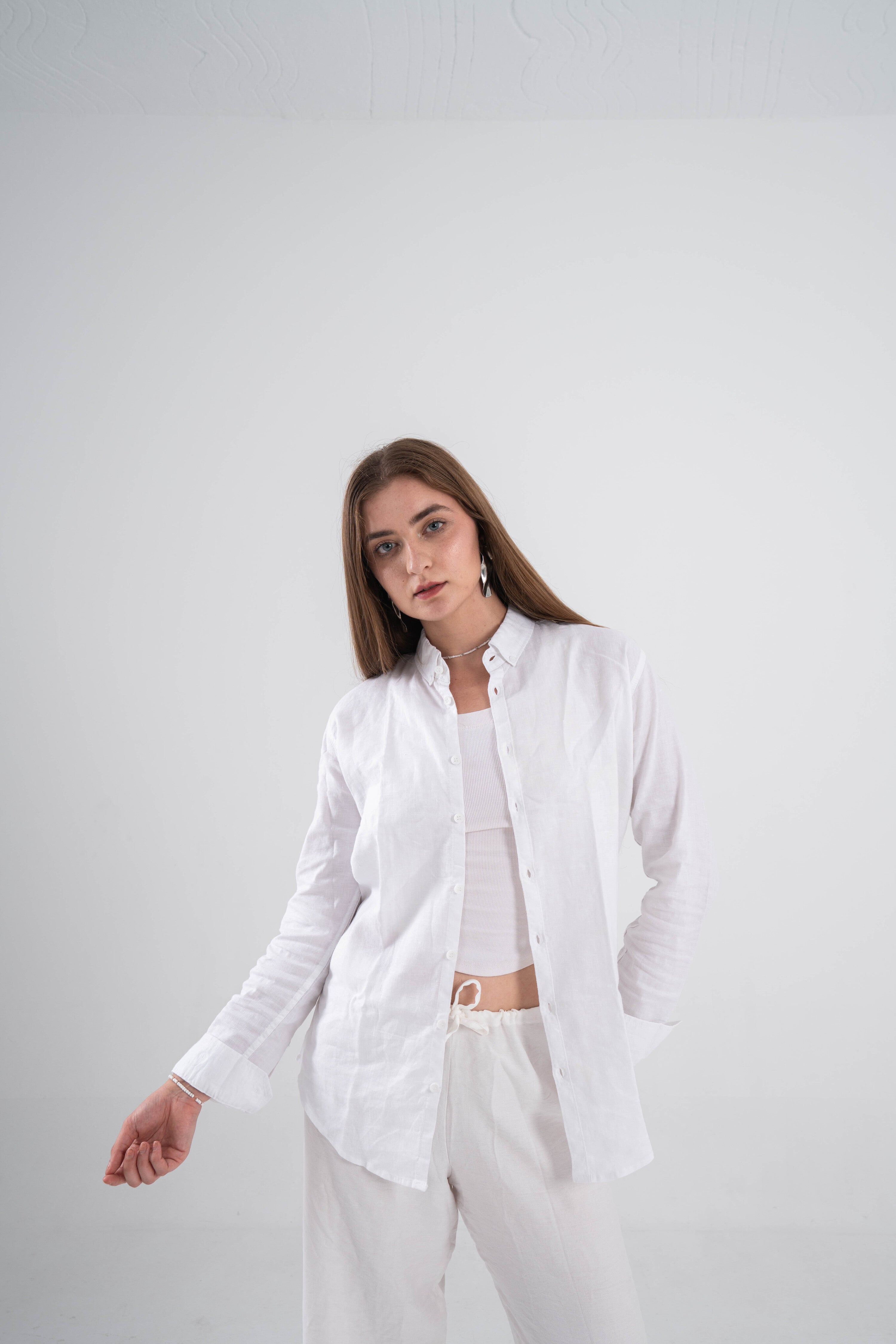 White Linen Shirt