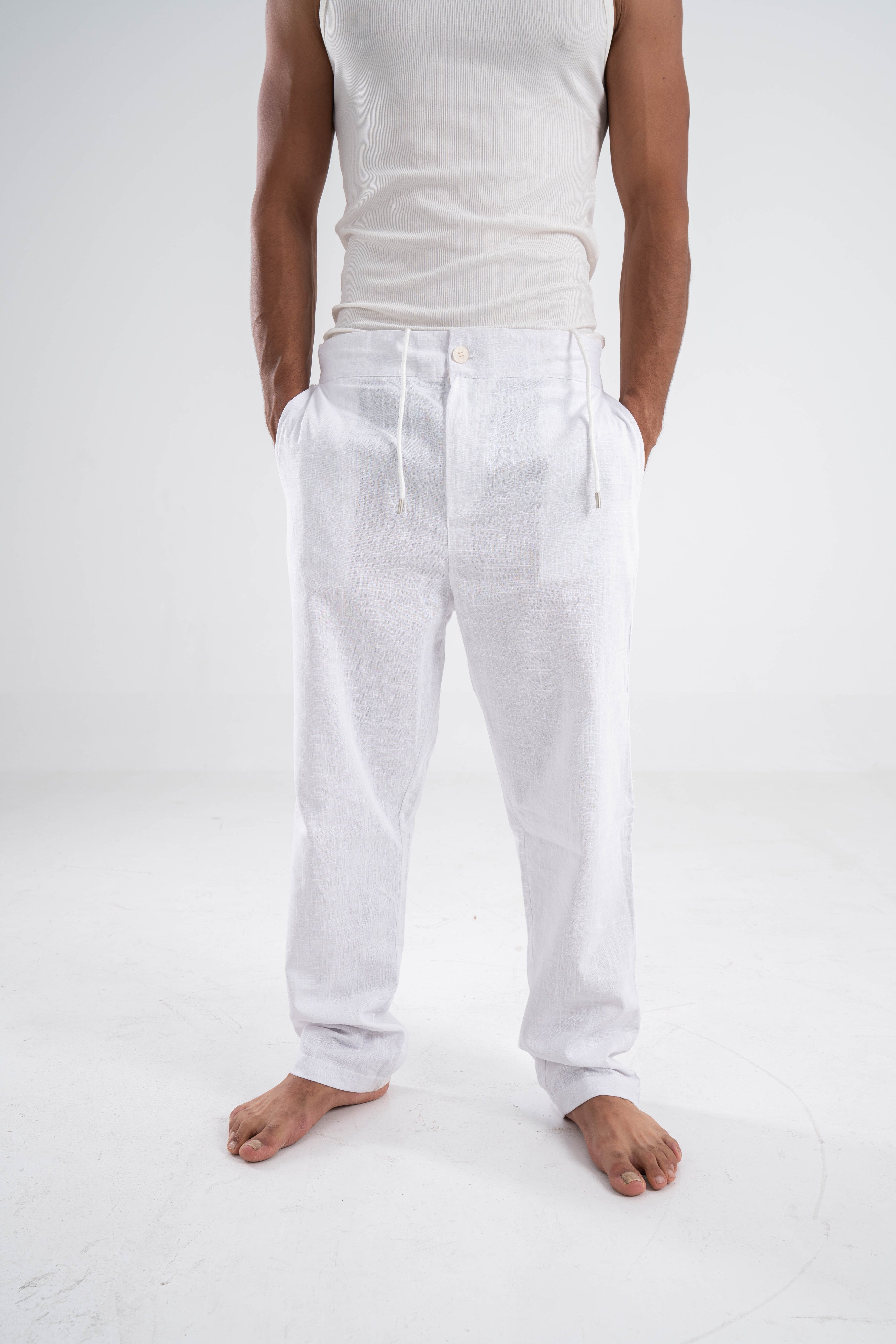 White Linen Pants