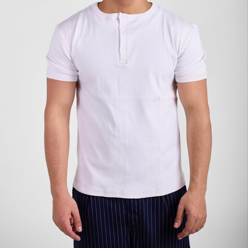 White Henley Shirt