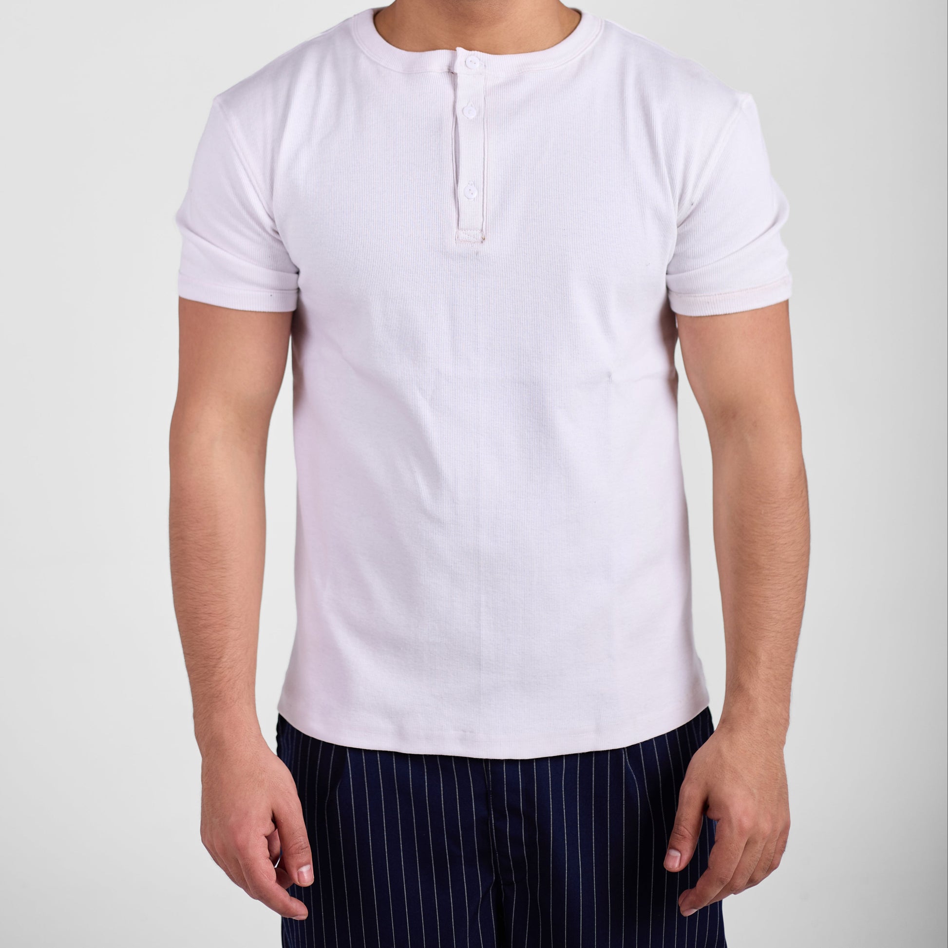 White Henley Shirt