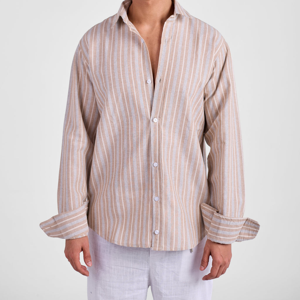 Beachline Brown Linen Shirt