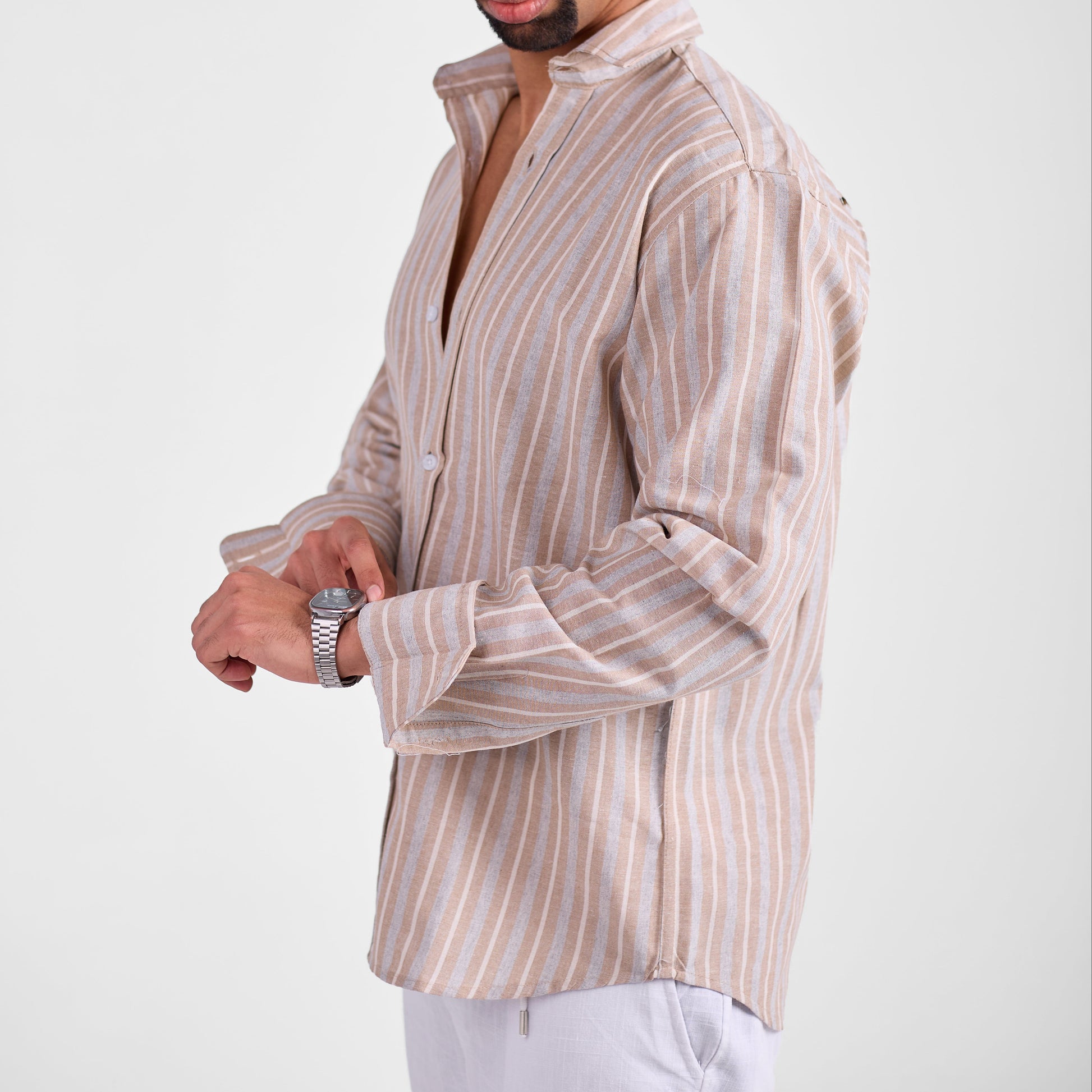 Beachline Brown Linen Shirt