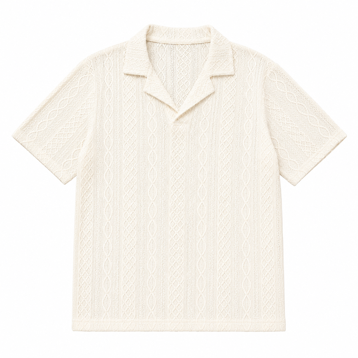 Ivory Knit Polo