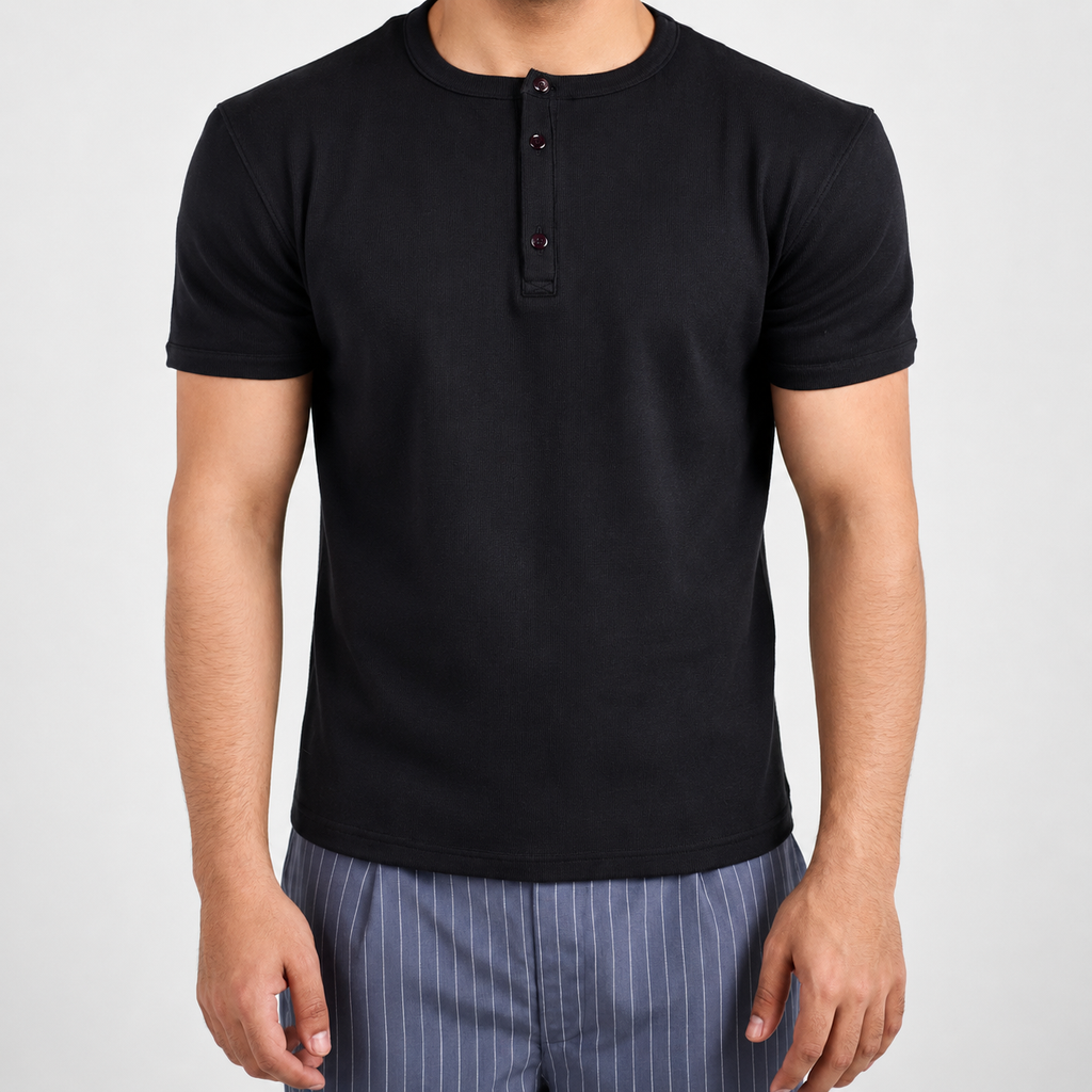 Black Henley Shirt
