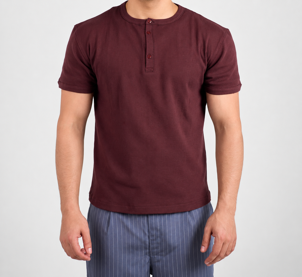 Brown Henley Shirt