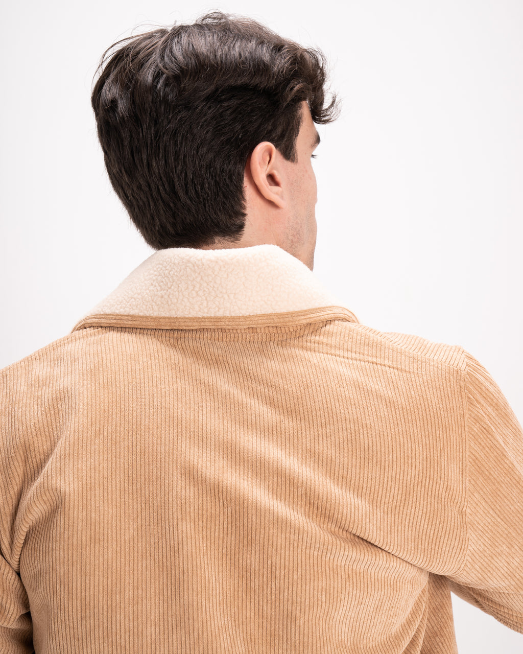 Velvet Fur-Lined Jacket - Camel