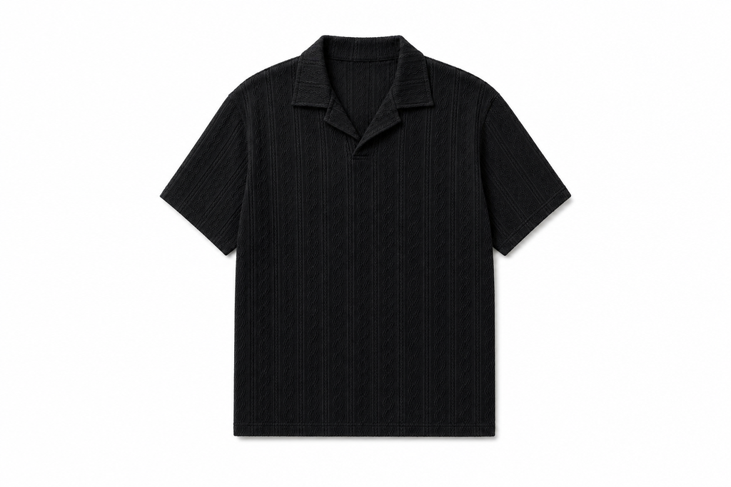 Noir Knit Polo