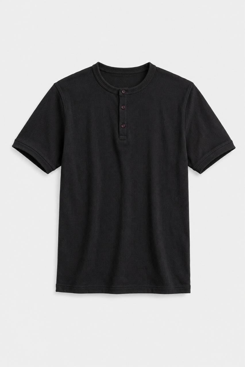 Black Henley Shirt