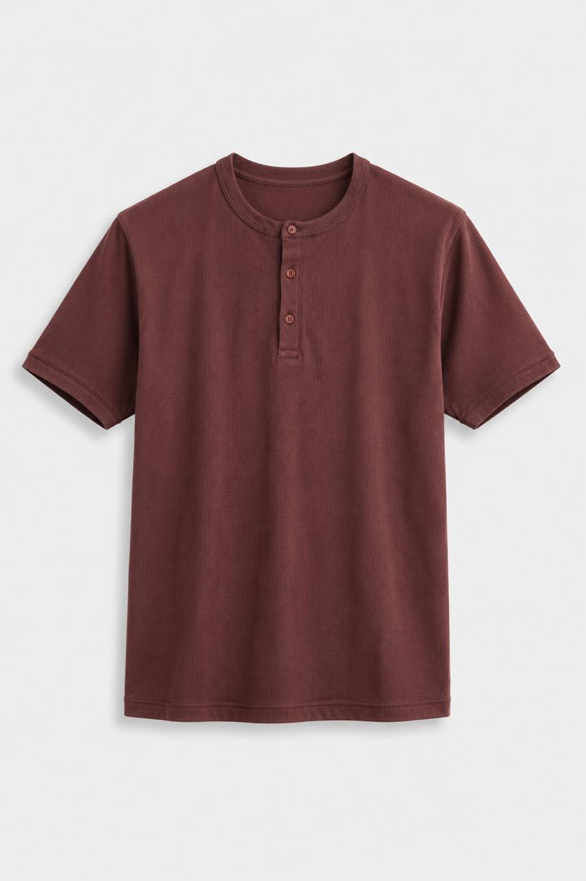 Brown Henley Shirt
