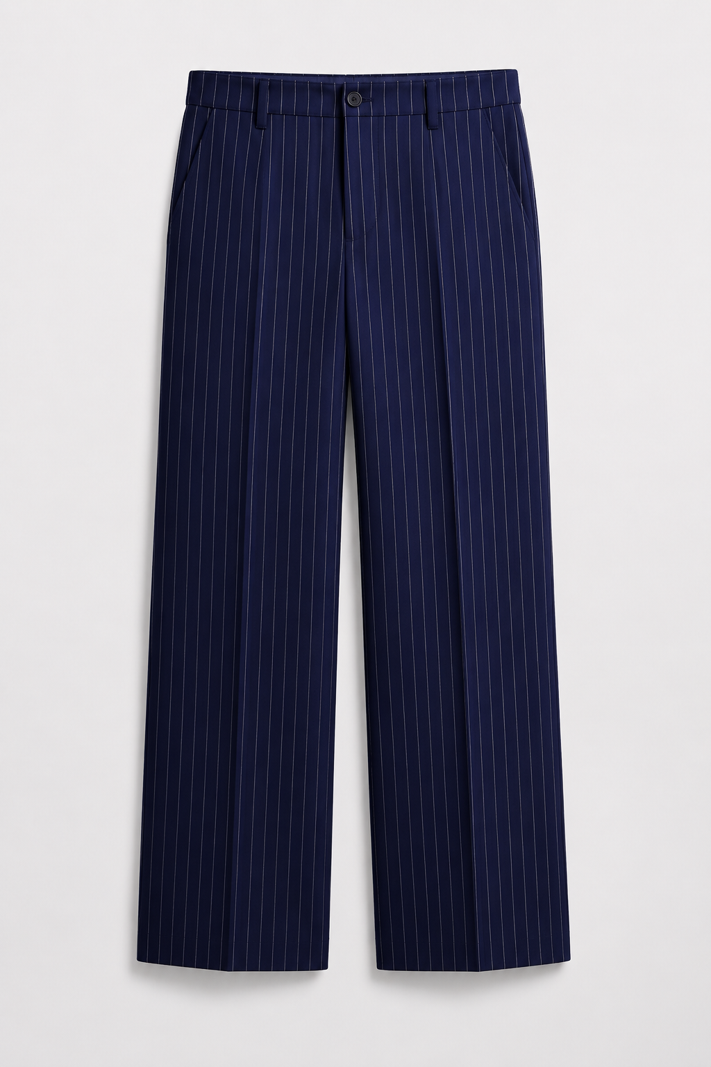 Pinstriped Navy Tailored Pant