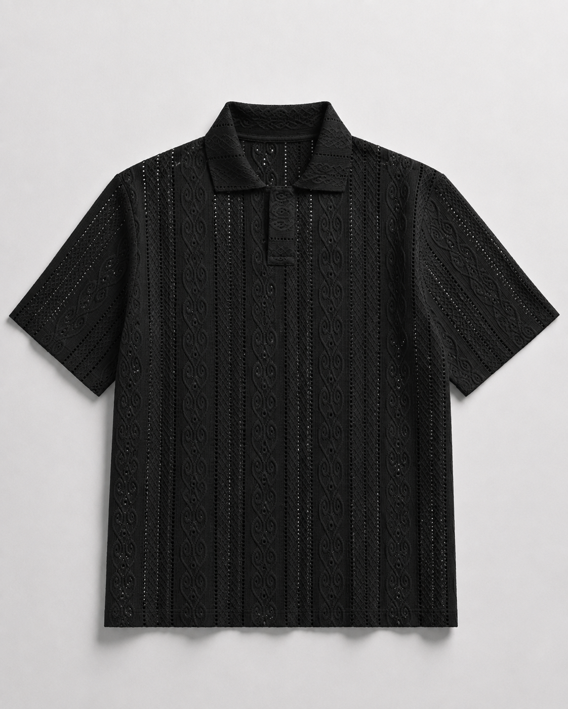 Noir Knit Polo