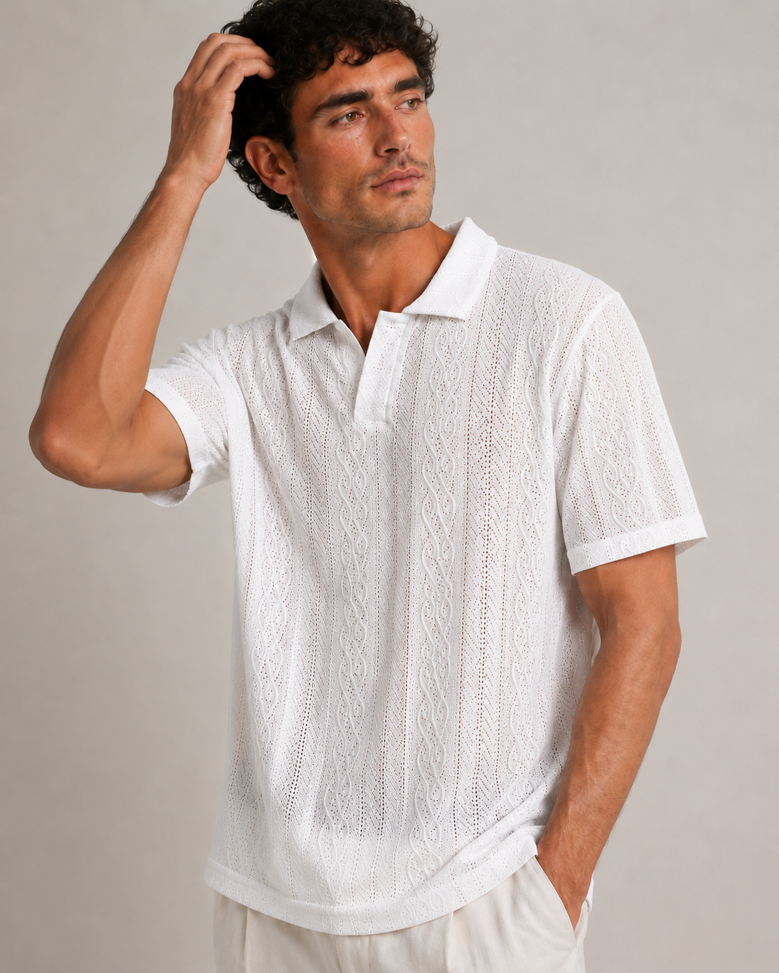 Blanc Knit Polo