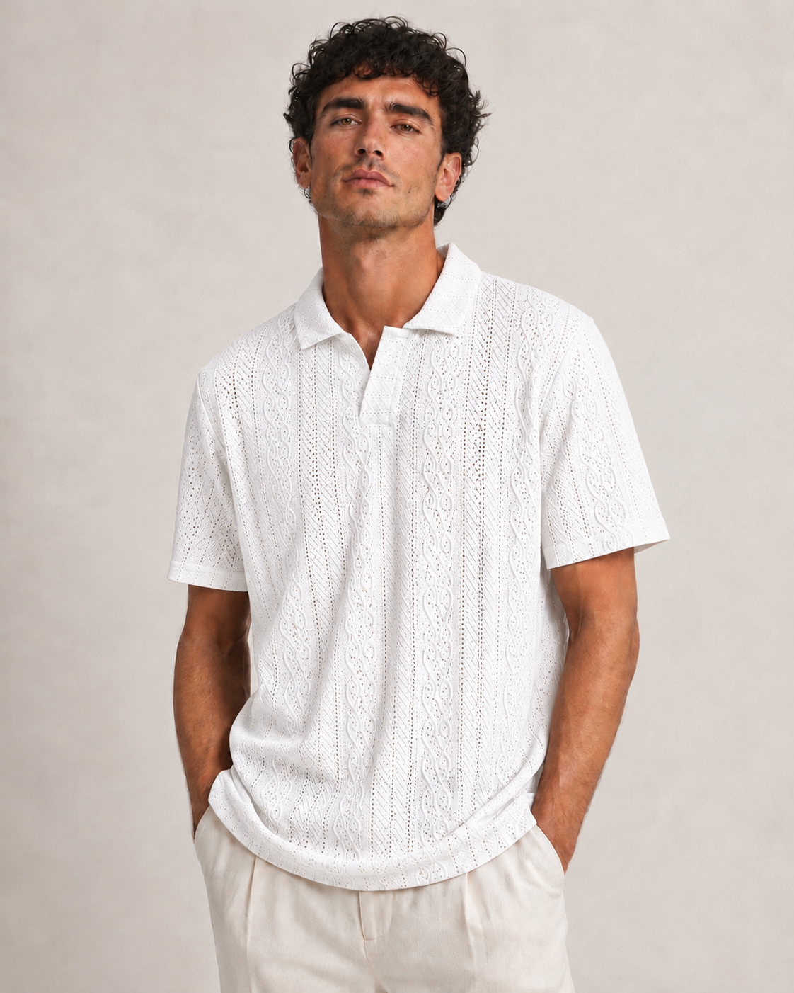 Blanc Knit Polo