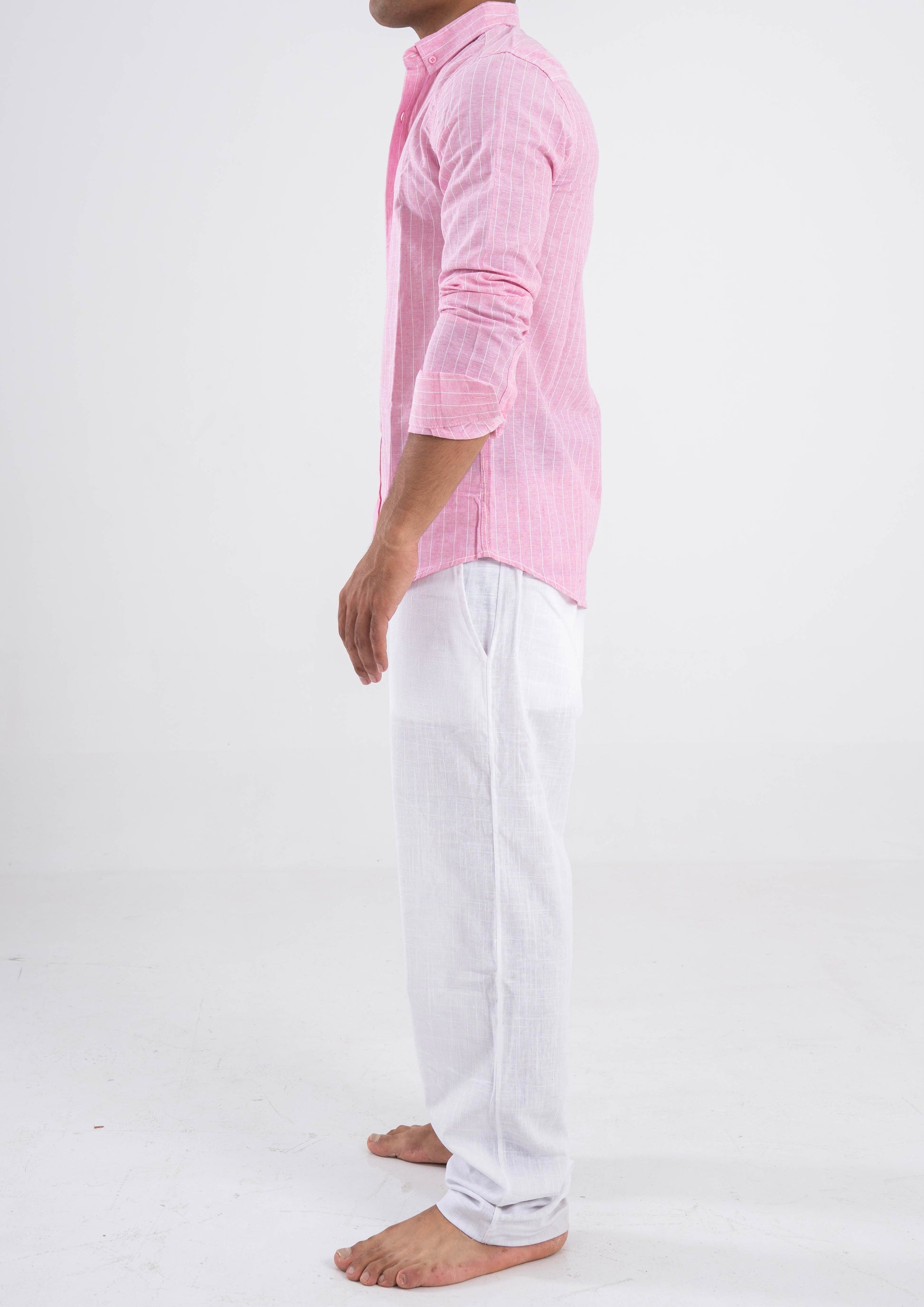 Striped Pink Linen shirt