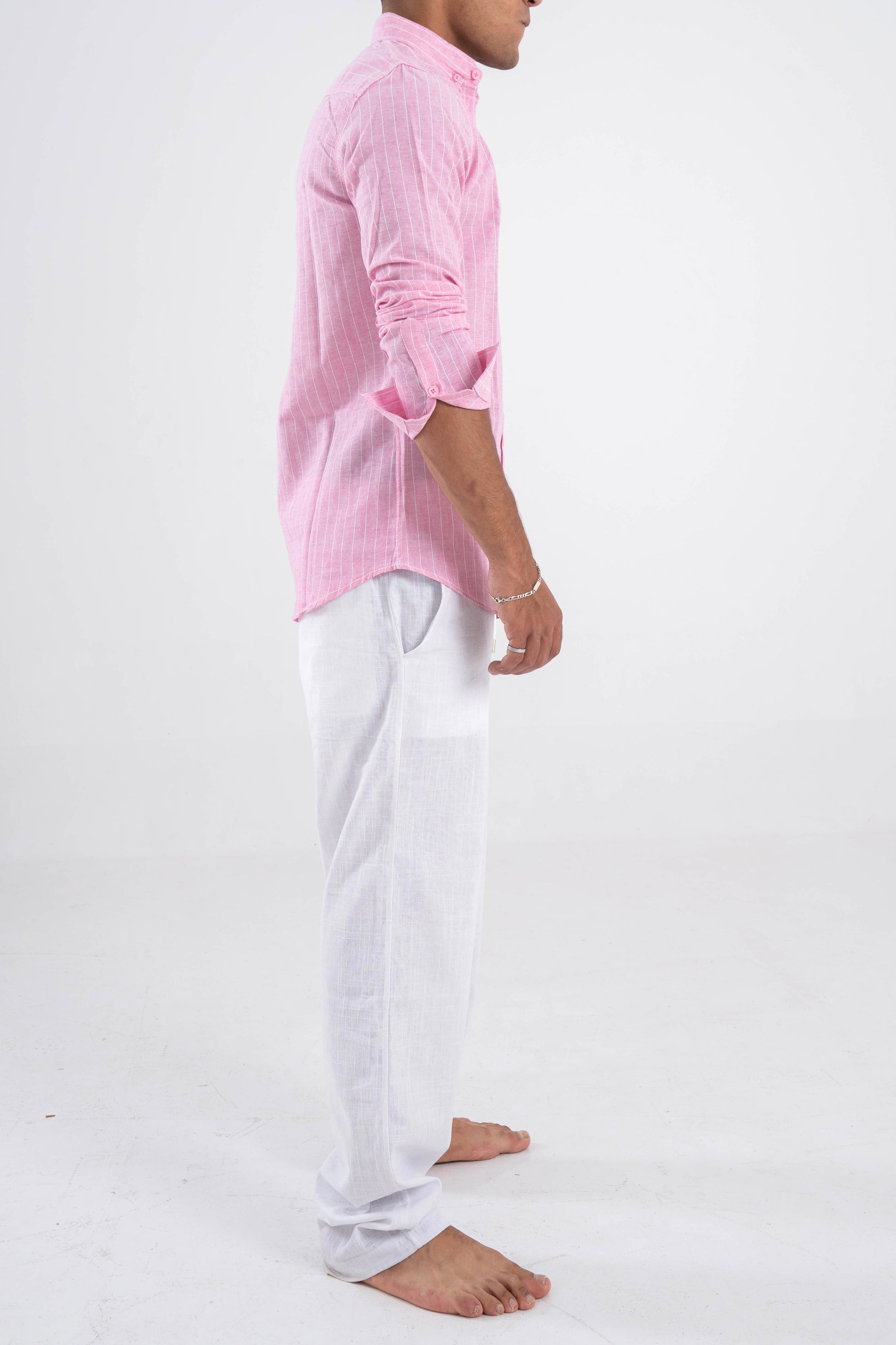 Striped Pink Linen shirt