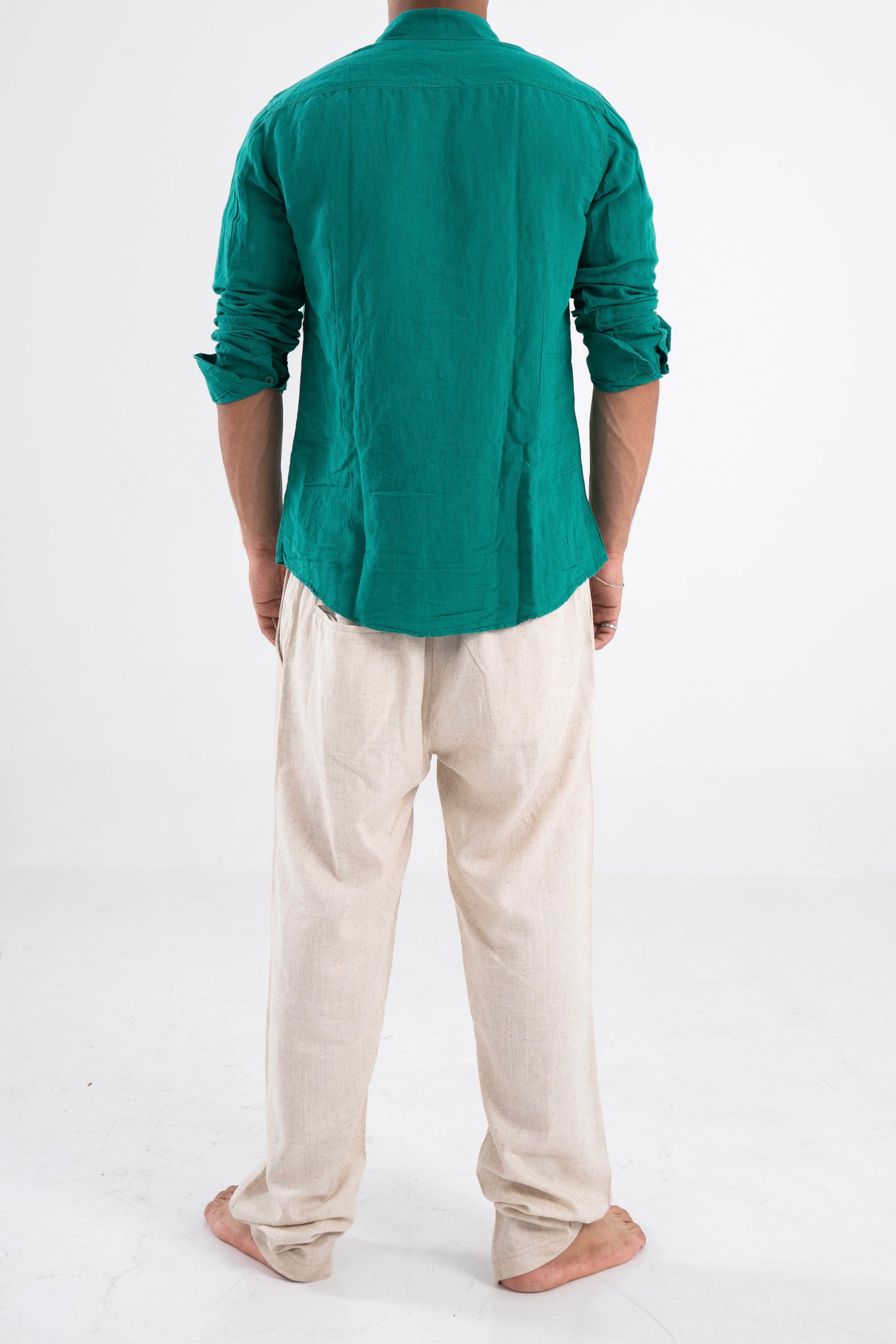 Green Linen Shirt