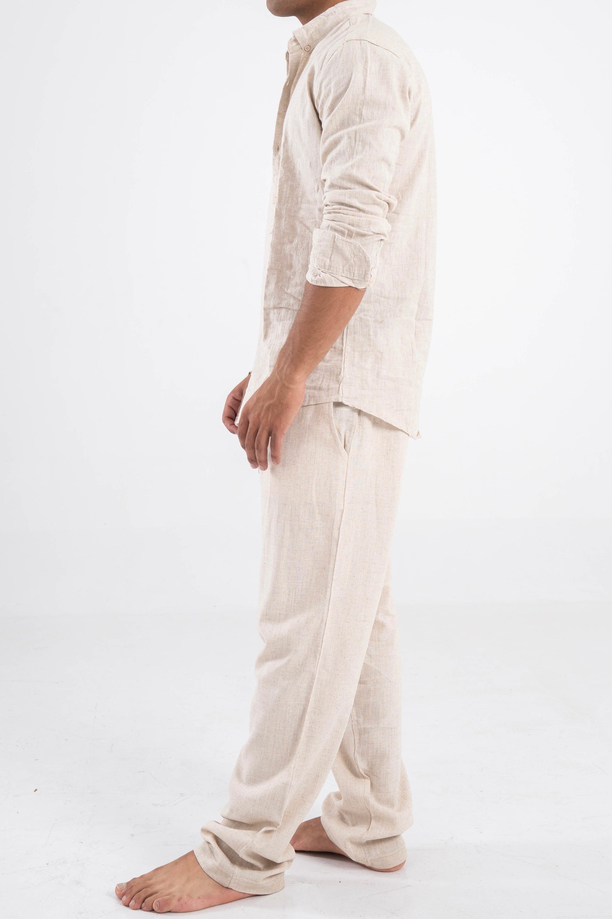 Beige Linen Shirt