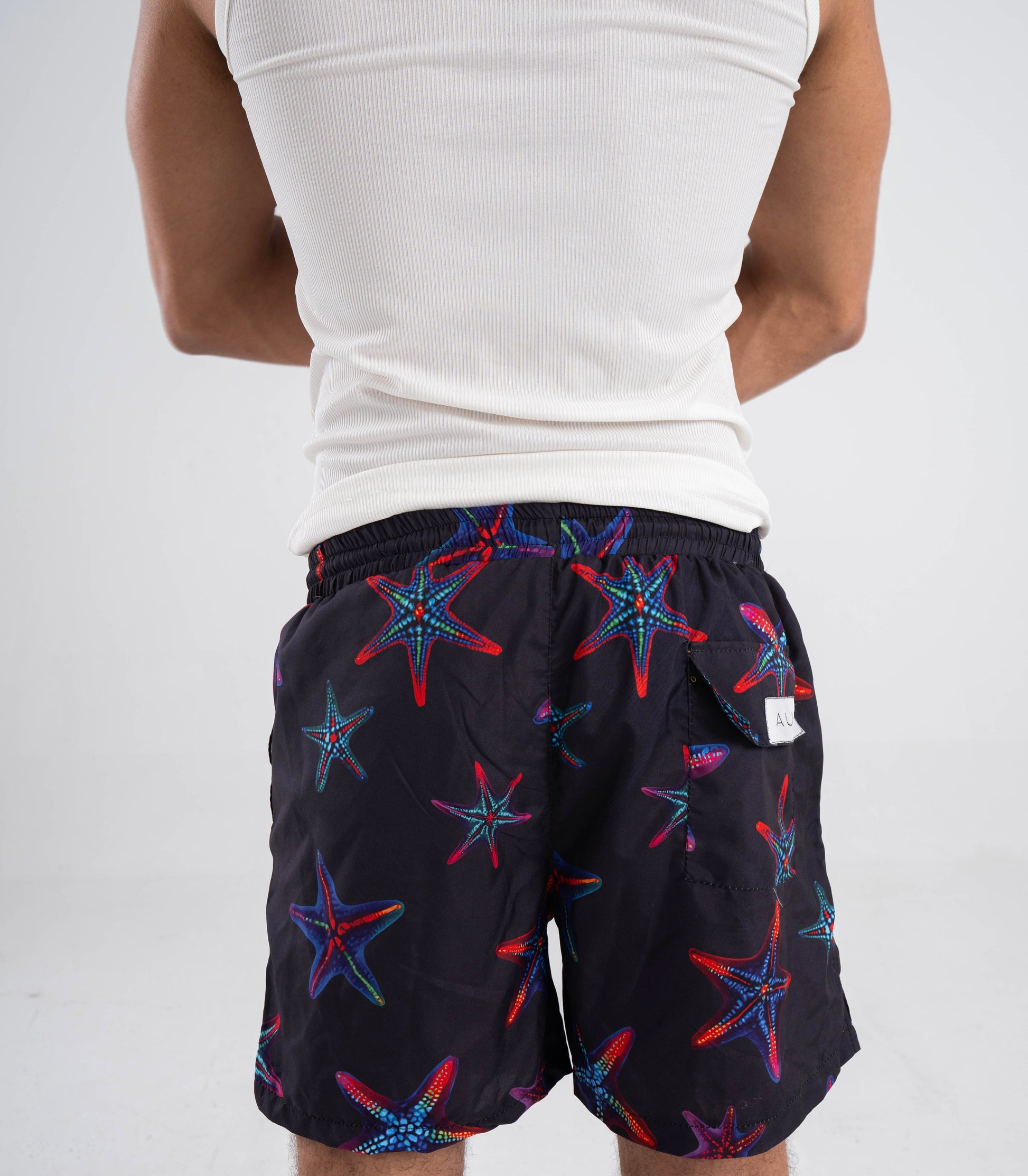 Navy starfish swim short