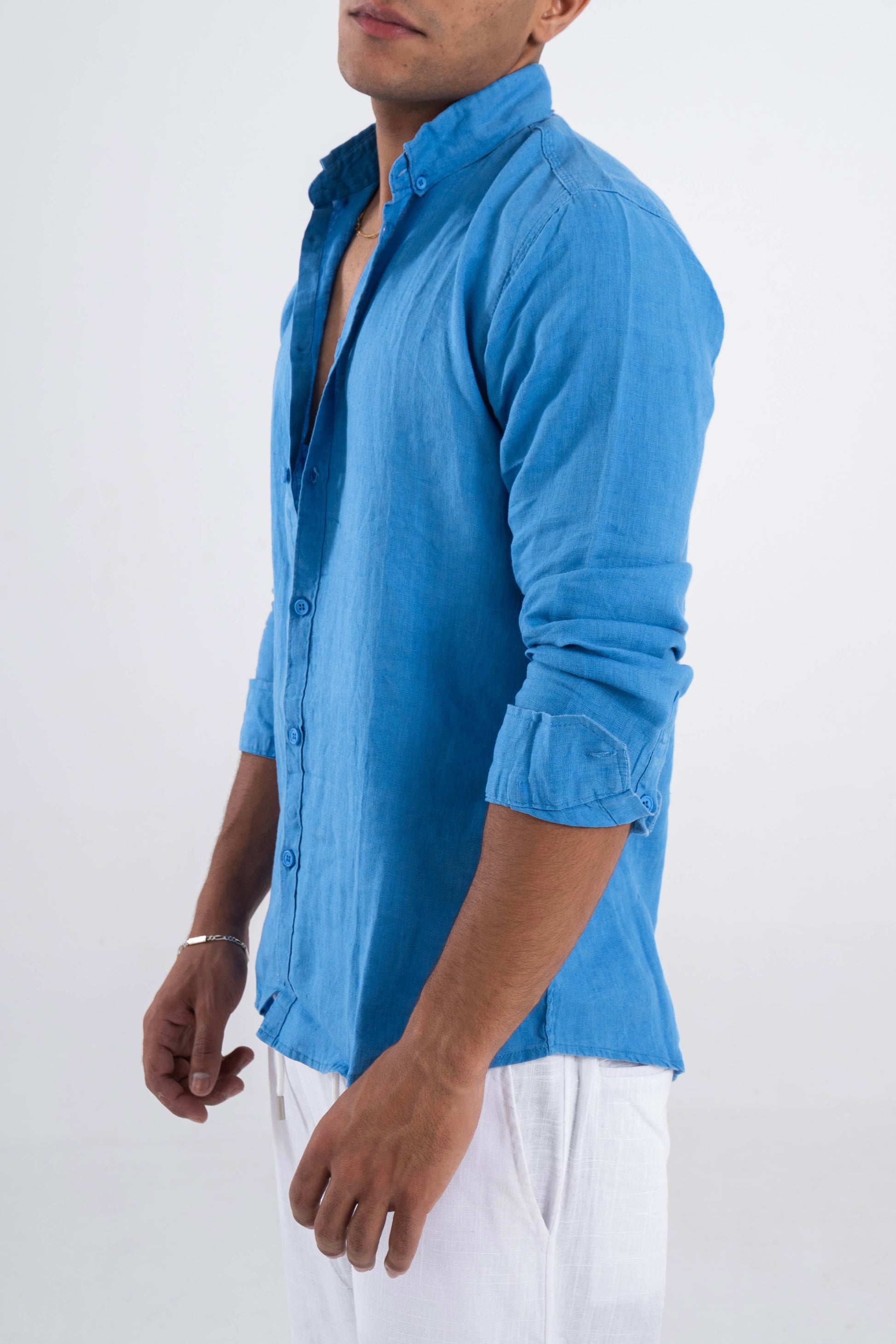 Light Blue Linen Shirt