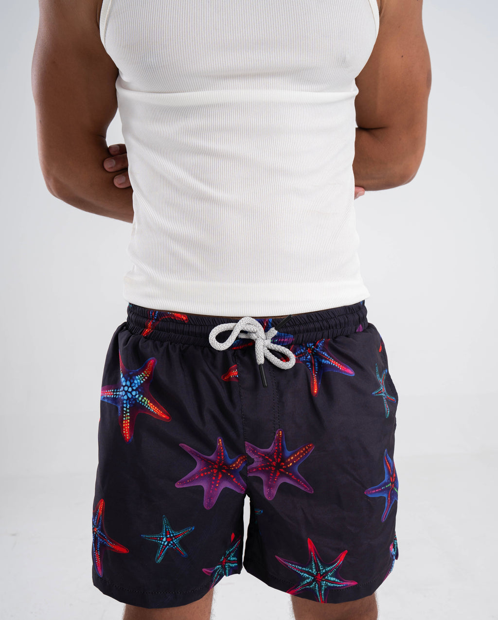 Navy starfish swim short