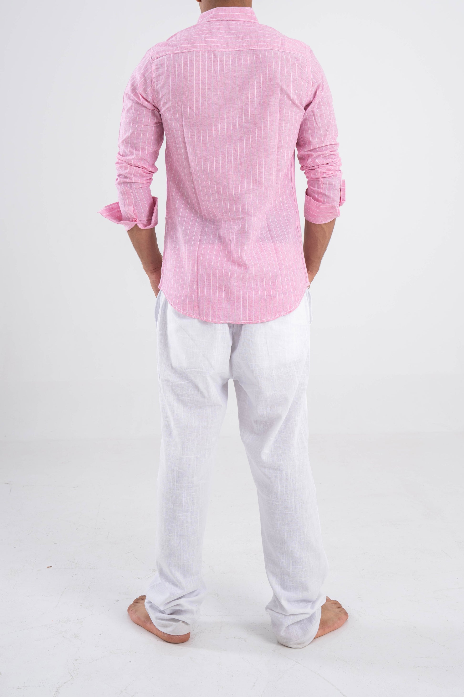 Striped Pink Linen shirt
